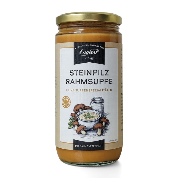 Steinpilzrahmsuppe, 390ml / Glas